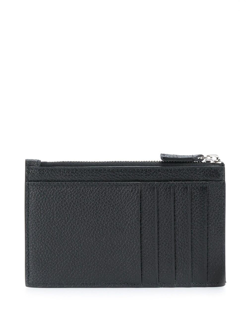 Black calf leather Cash zipped cardholder 640535 1IZI31090 BALENCIAGA
