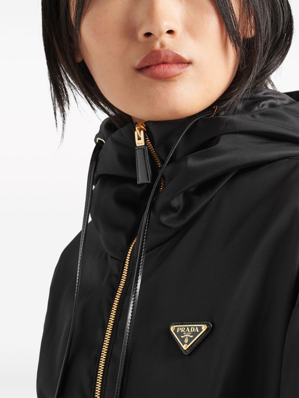 Re-Nylon hooded blouson jacket<BR/><BR/><BR/> 29E097 1WQ8F0002 PRADA