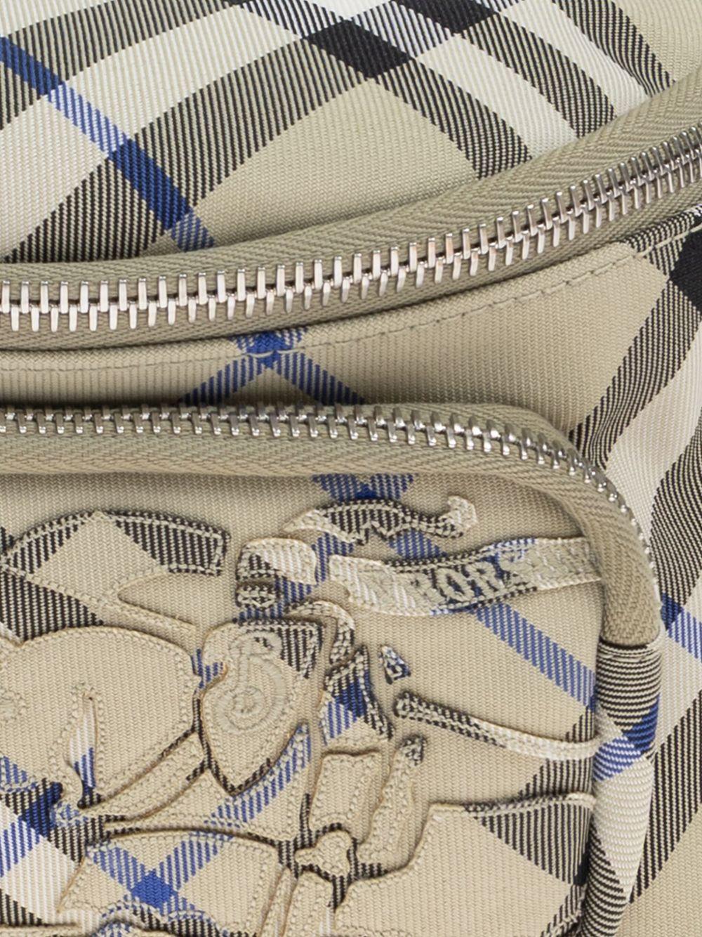 Checked belt bag<BR/><BR/> 8106716 B9629 BURBERRY