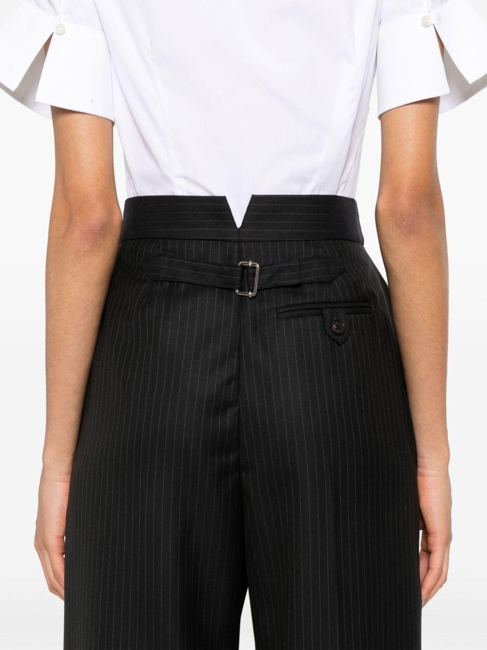 Pinstripe tailored wool trousers 798477 QJAEI4100 ALEXANDER MCQUEEN