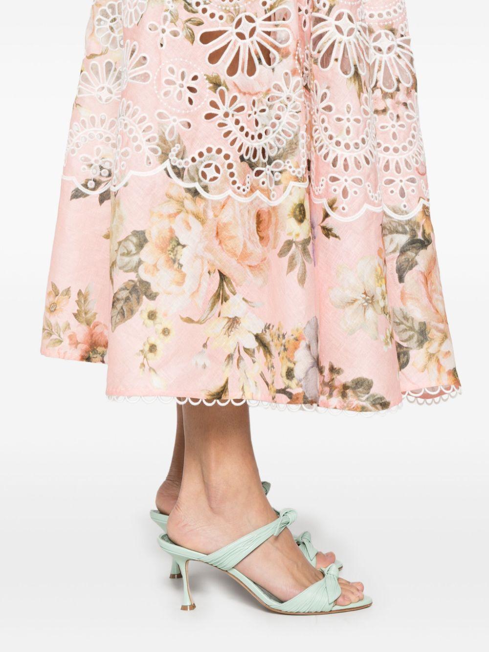 Acacia Broderie midi dress<BR/><BR/><BR/> 1736DRS252 PIF ZIMMERMANN