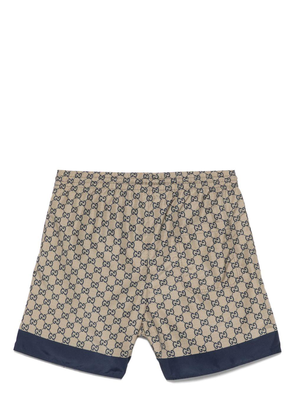 Printed poplin swim shorts<BR/><BR/><BR/> 815603 XHAJ42108 GUCCI