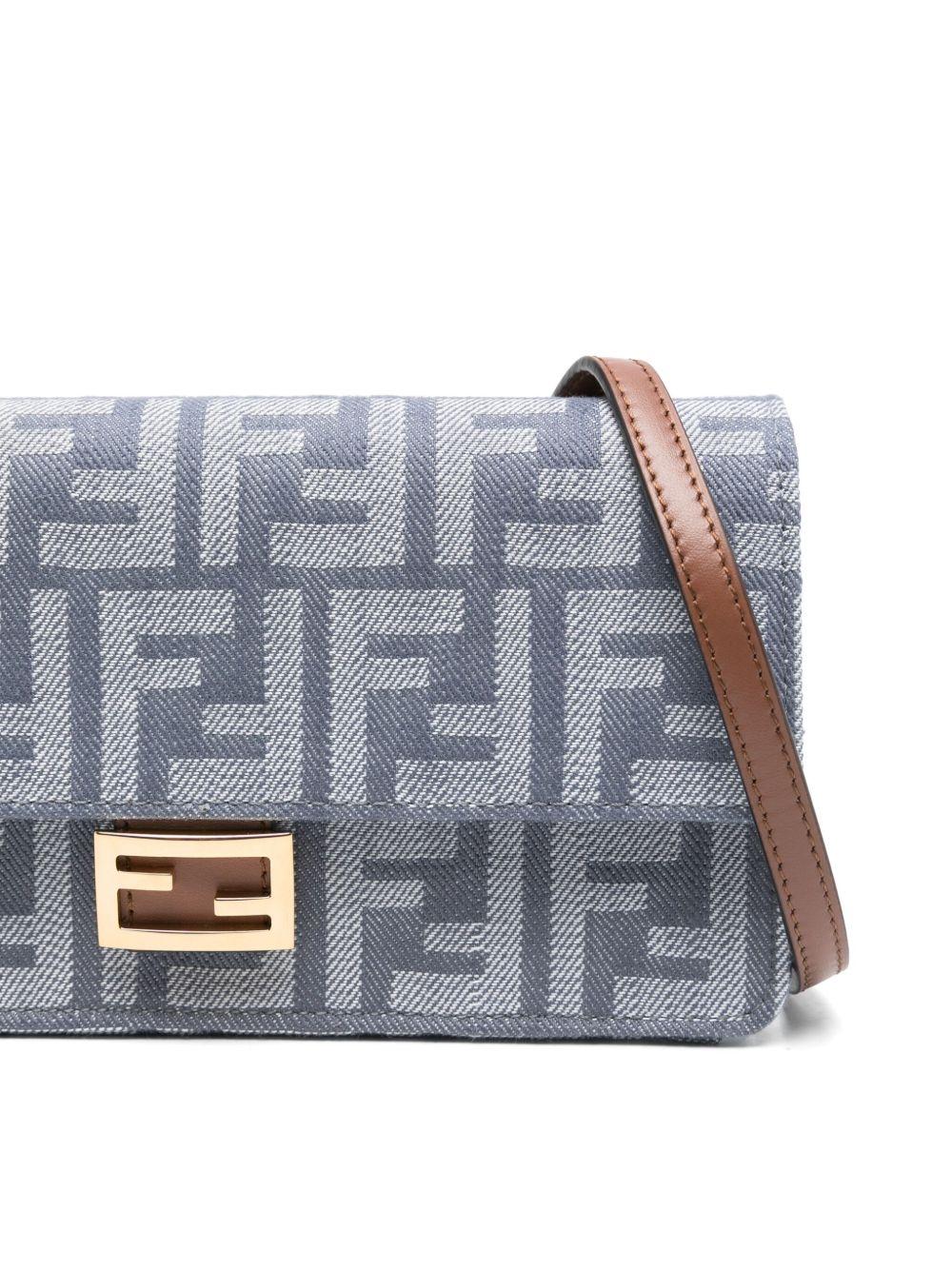 Compact Baguette wallet with flap and FF clasp 8M0498 AUT4F1SXQ FENDI