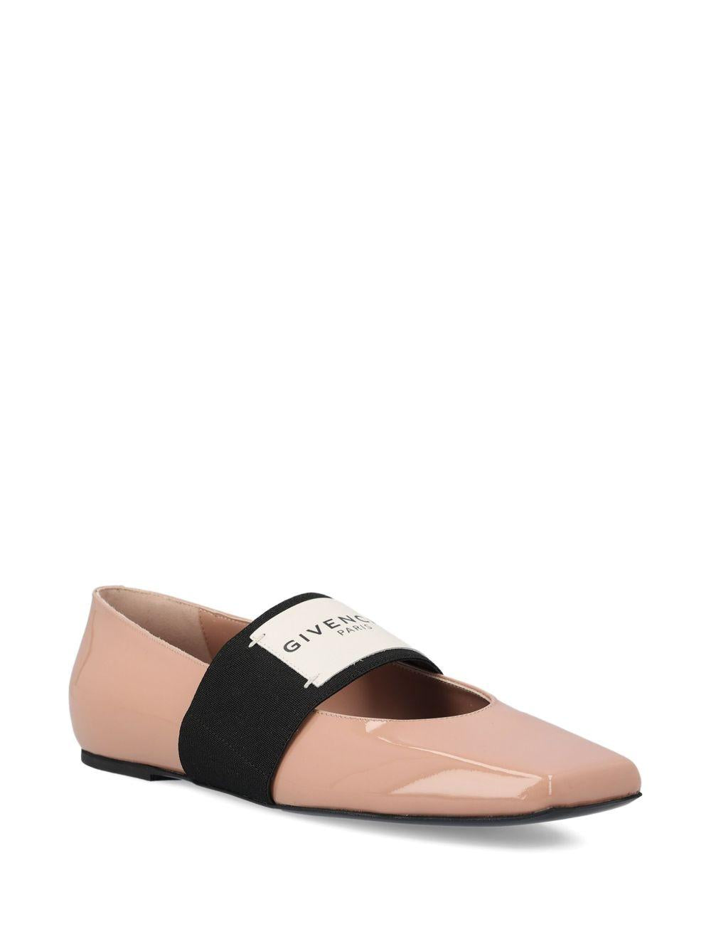 sliced square ballerinas in patent leather BE5010E2FF 272 GIVENCHY