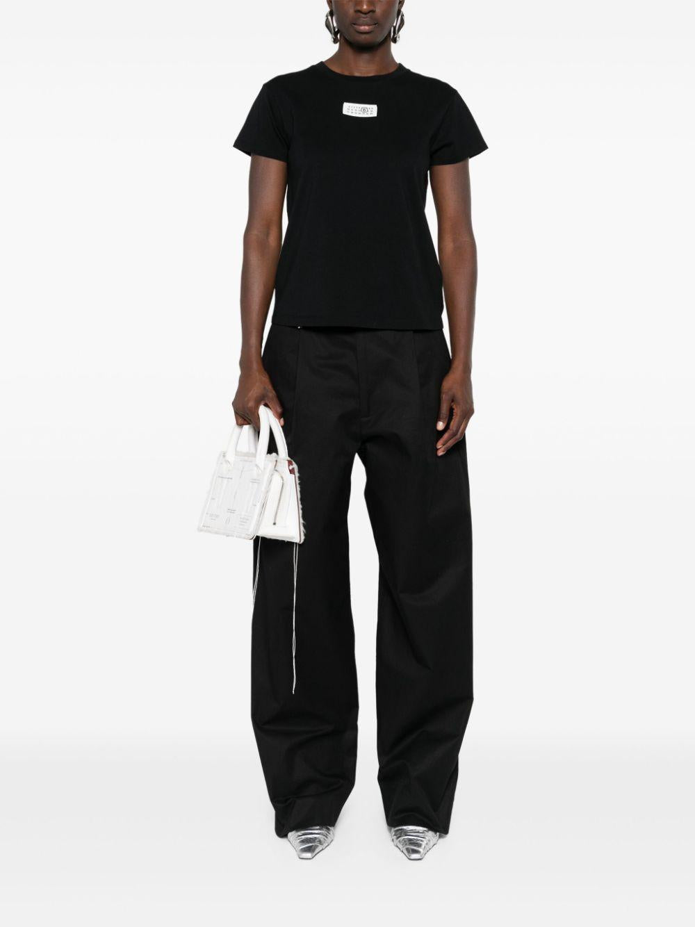 Numbers-patch cotton T-shirt<BR/><BR/><BR/> S52GC0327 S24312900 MM6 Maison Margiela