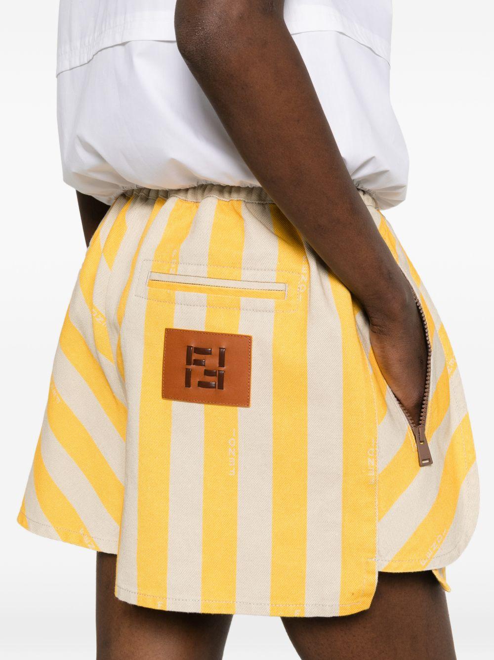 Pequin denim shorts FLP896 AOHUF1W0T FENDI