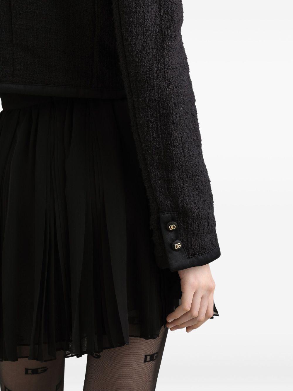 Cotton and viscose blazer with animal print lining F27GOT GDDBZN0000 DOLCE & GABBANA