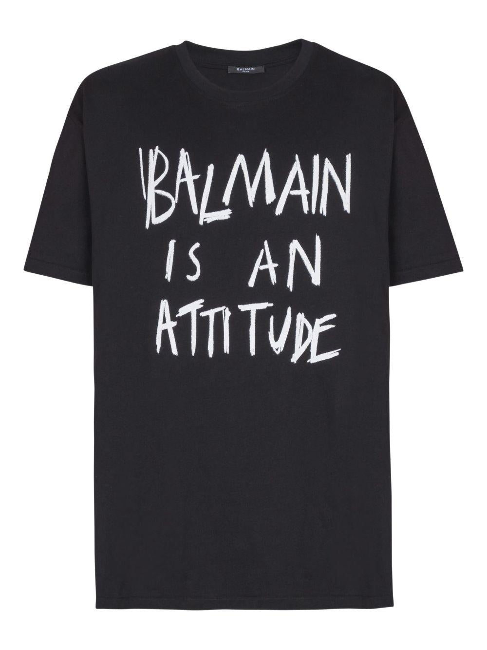printed T-shirt GH1EG225GF40 EAB BALMAIN