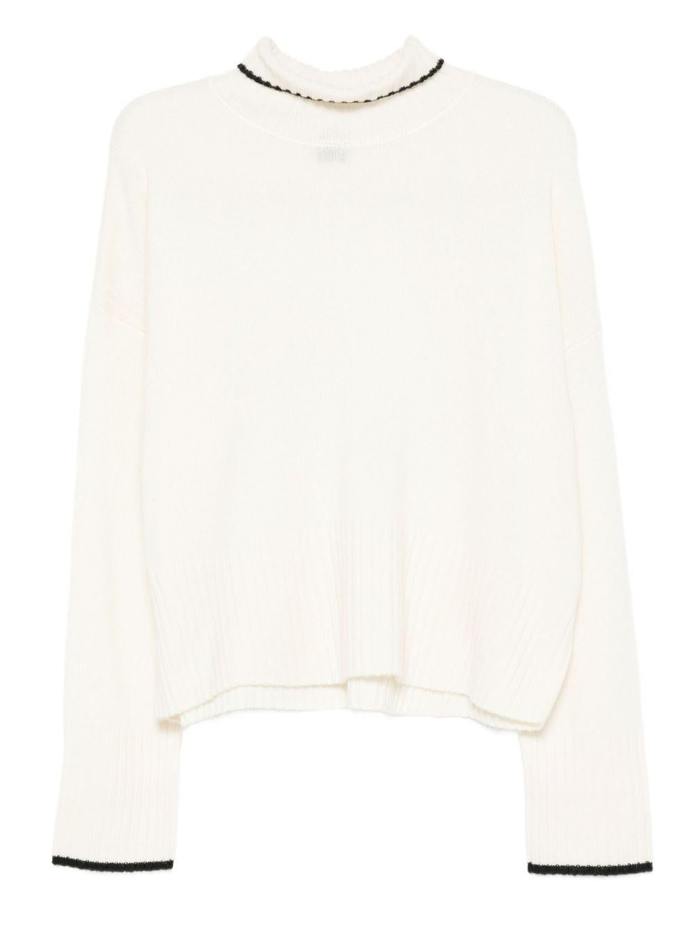 Knit polo-neck sweater 105446 A2Q9Z13 PINKO