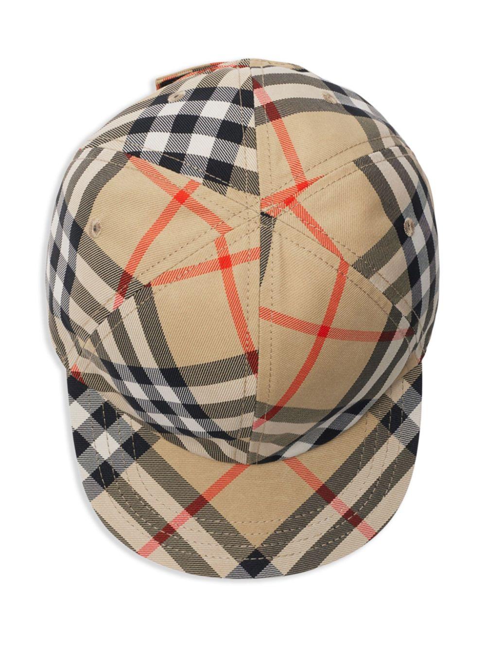 Check baseball cap<BR/><BR/><BR/><BR/> 8101181 B9368 BURBERRY KIDS