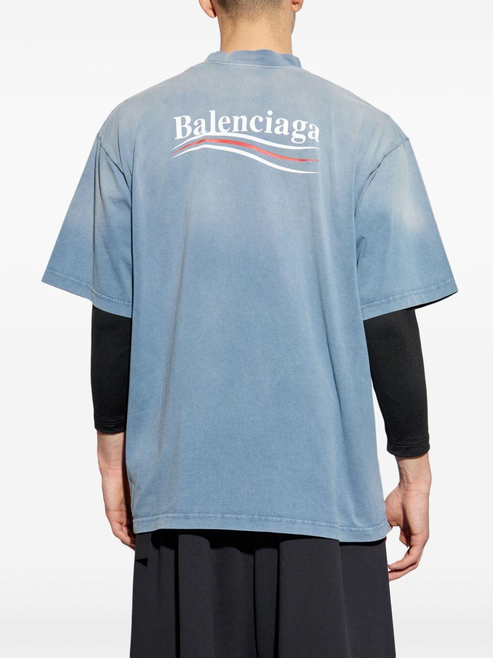 Logo-print T-shirt<BR/><BR/><BR/> 764235 TIV529798 BALENCIAGA