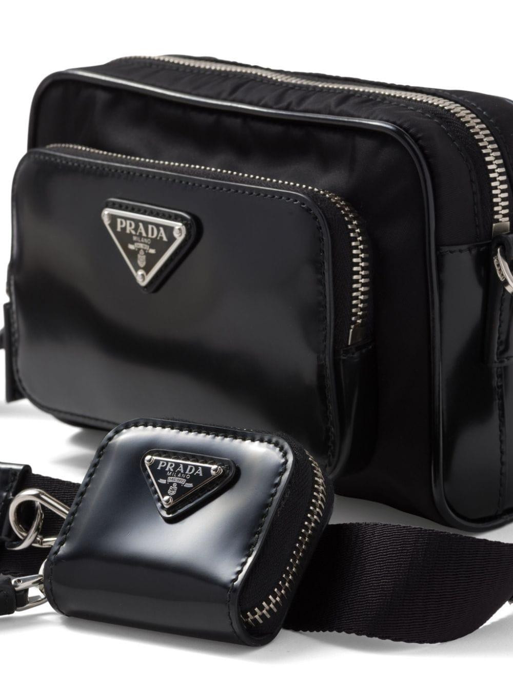 Bandolera triangle-logo messenger bag<BR/><BR/><BR/> 2VH172 789F0002 PRADA