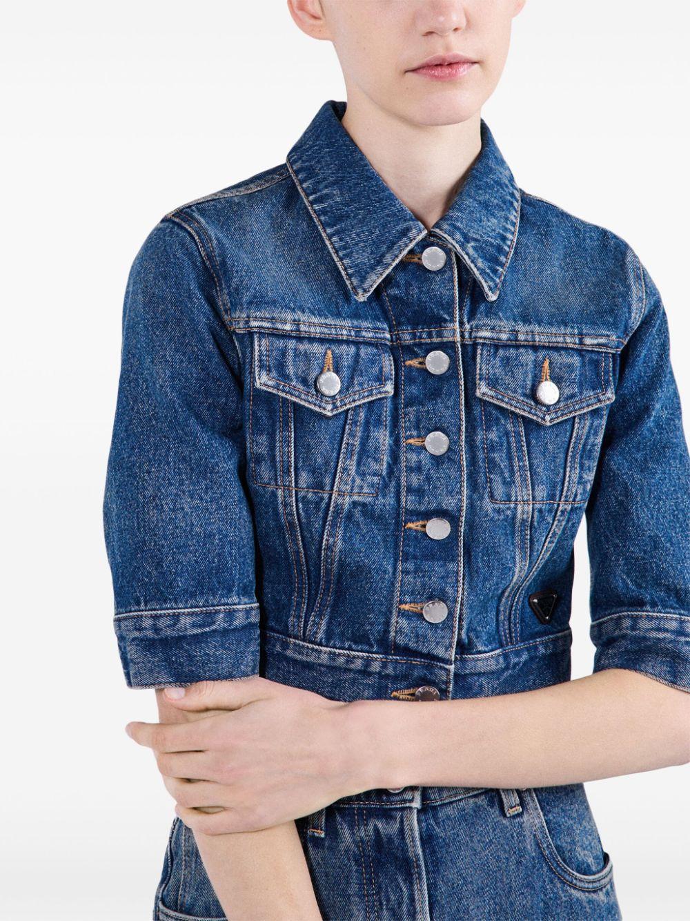 Denim blouson<BR/><BR/><BR/> GFB316 12OYF0008 PRADA