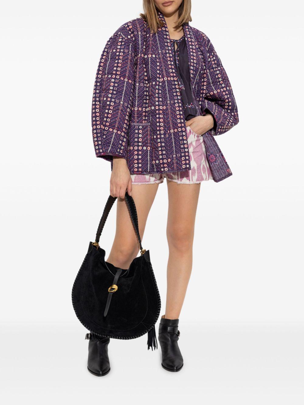 Abstract-pattern print shorts<BR/><BR/><BR/> SH0001FE C1H03E40RW MARANT ÉTOILE