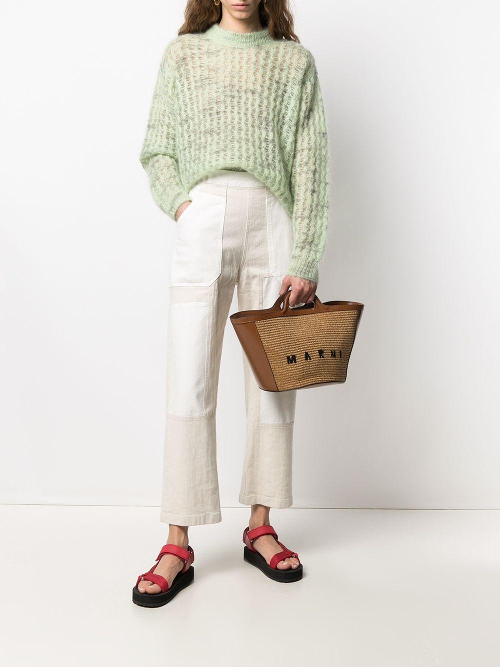 Tropicalia logo-embroidered tote bag<BR/><BR/><BR/> BMMP0068Q0 P386000M50 MARNI