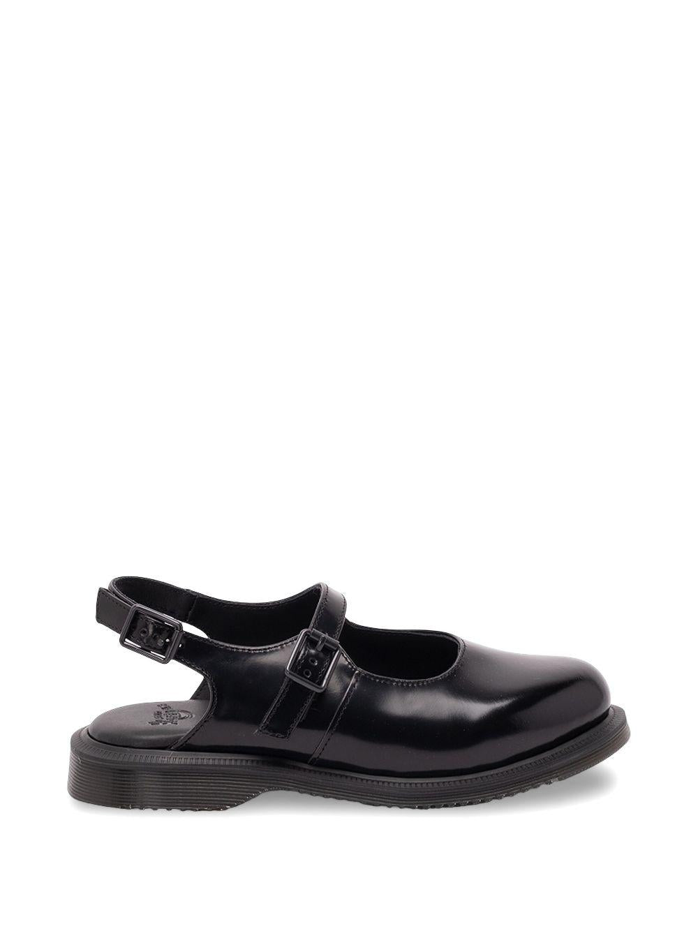 Madaline Mary Jane Smooth Leather Sling Shoes 42132001 BLACKPOLISHED SMOOTH DR. MARTENS