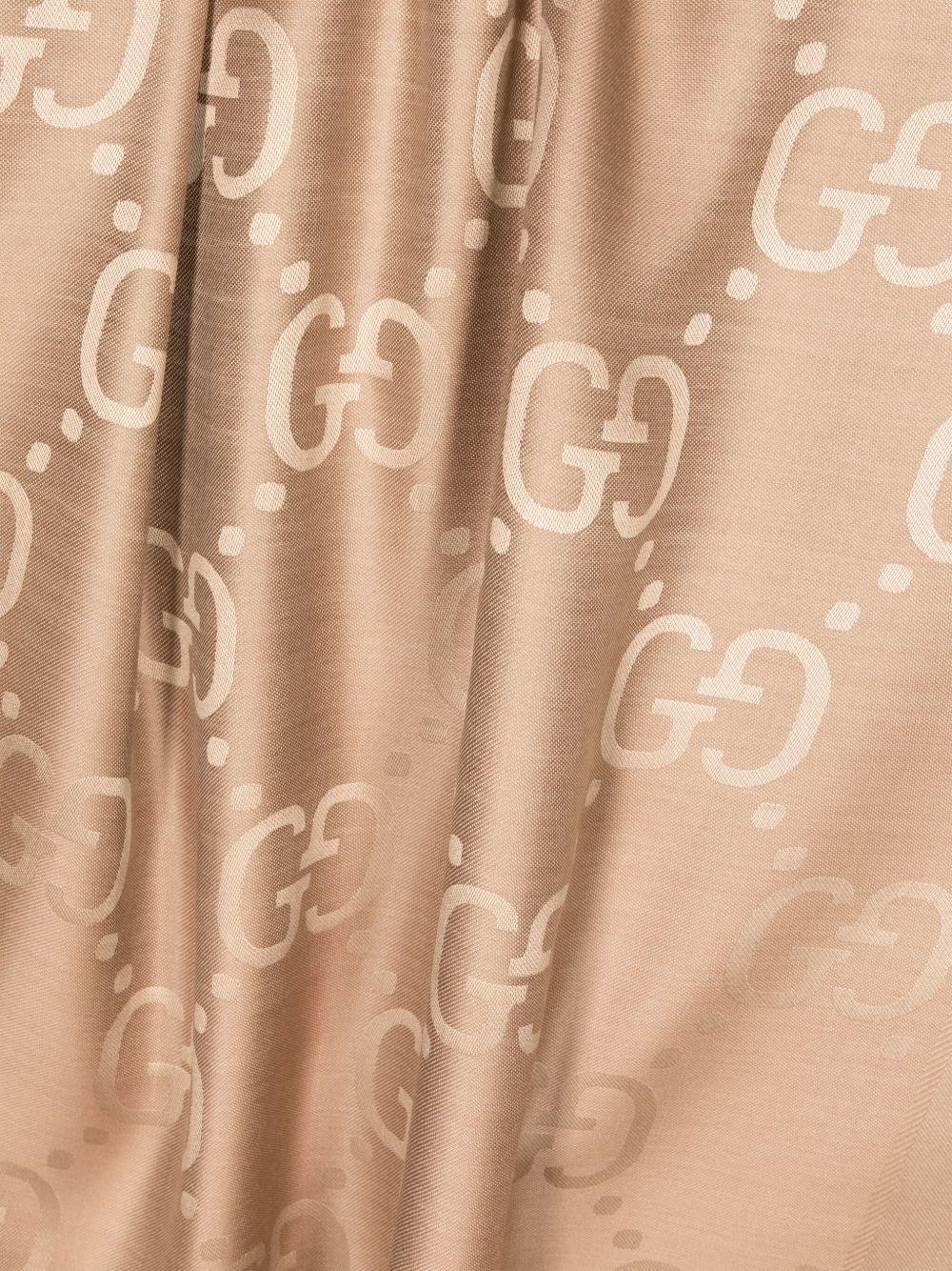GG jacquard frayed scarf<BR/><BR/> 663671 3GC439800 GUCCI
