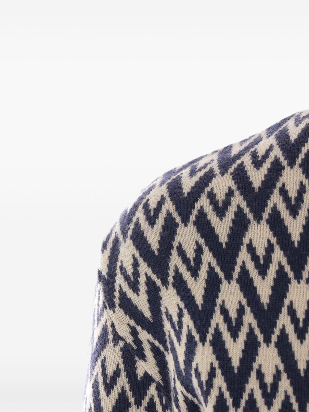 Toute La V-jacquard T-shirt<BR/><BR/><BR/> 6B3KC62X92M R0H VALENTINO GARAVANI