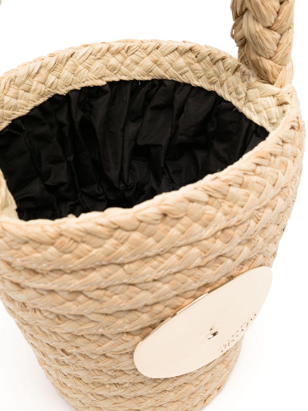 Iconic raffia bucket bag<BR/><BR/><BR/> AC0610140 102V PATOU