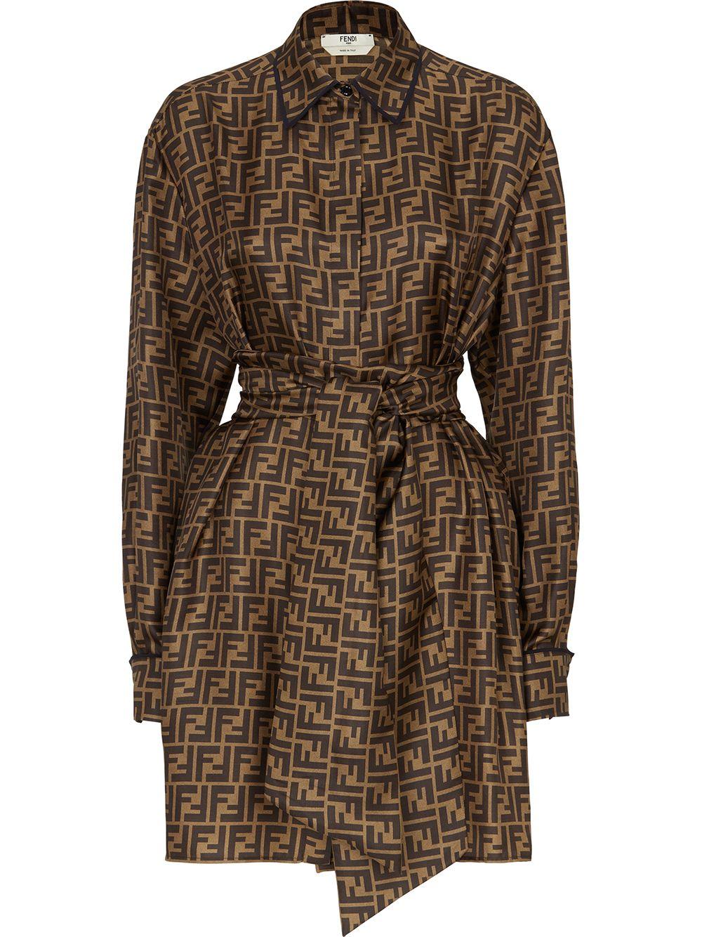 FF print shirtdress<BR/><BR/> FDB613 A8G3F1440 FENDI
