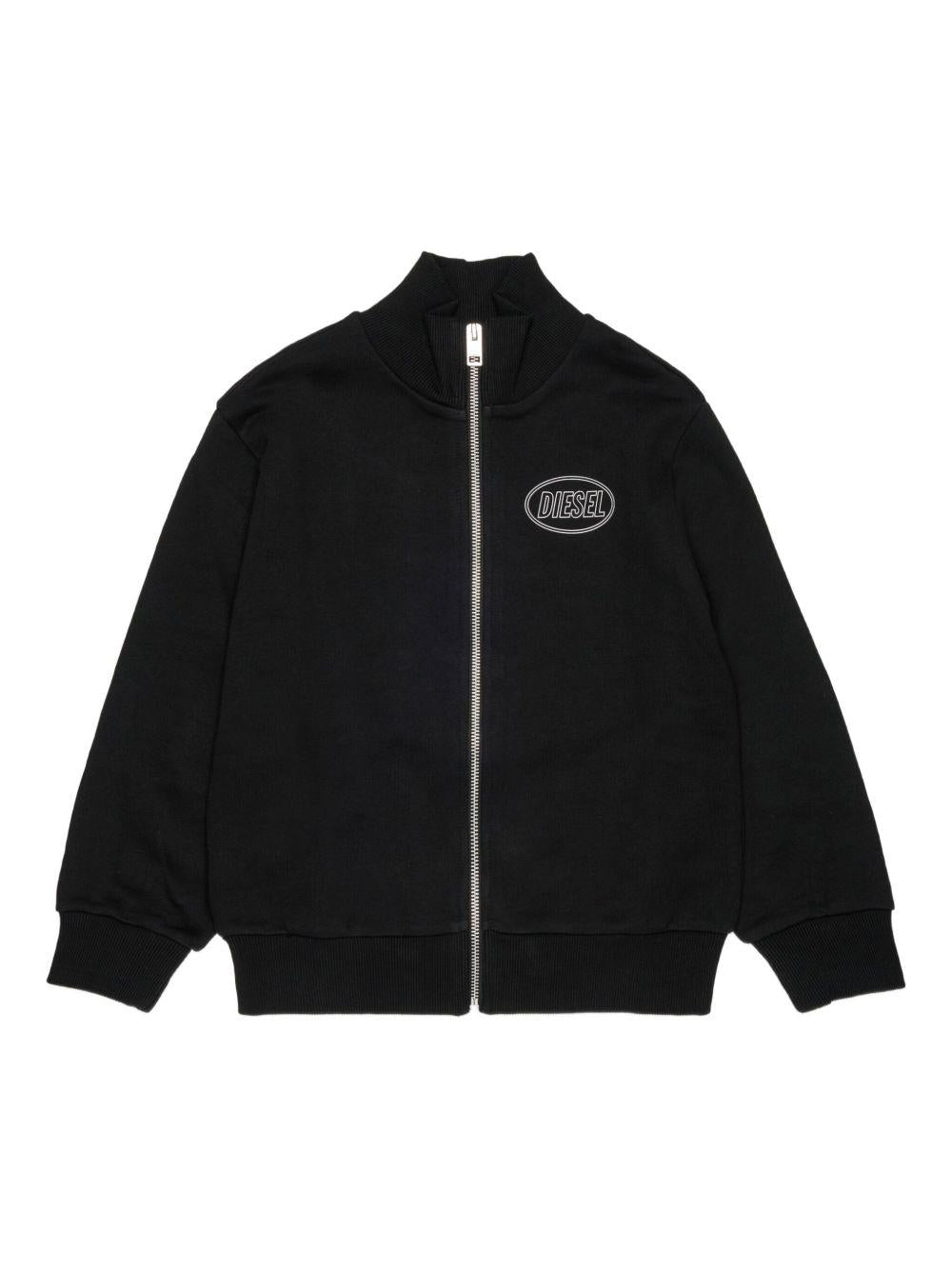 Cotton sweatshirt with logo print J02613 0GEADK900 DIESEL KIDS