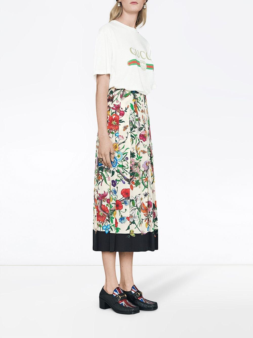 Oversize T-shirt with Gucci logo 457095 X5L899234 GUCCI