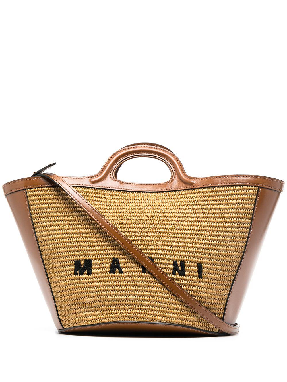 Tropicalia logo-embroidered tote bag<BR/><BR/><BR/> BMMP0068Q0 P386000M50 MARNI