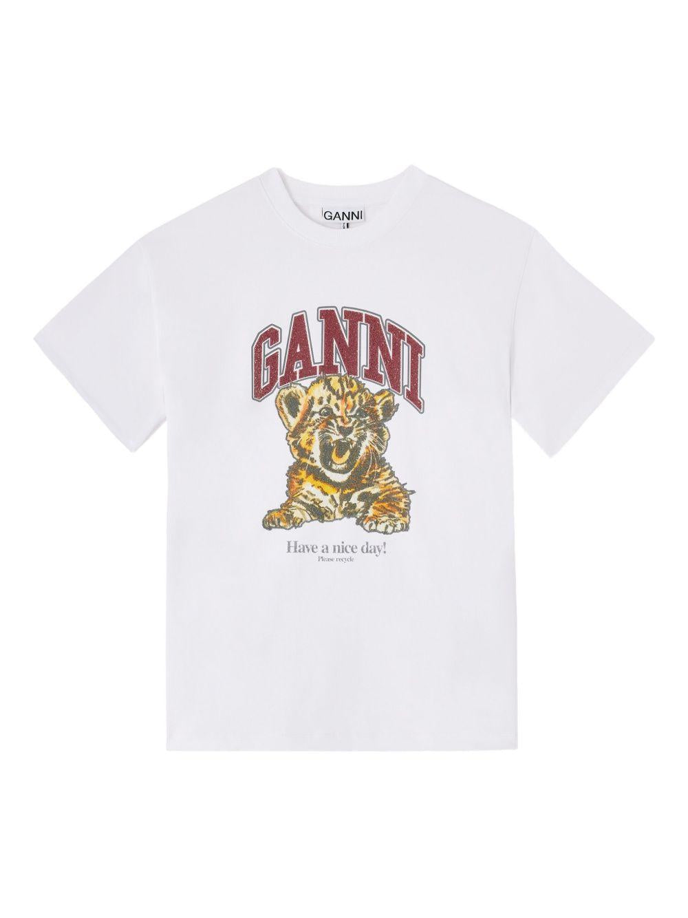 Baby Fit T-shirt with Tiger A1050060 151 GANNI