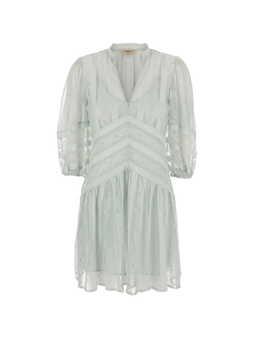 Short striped lace dress 261TP2543 S2152713162 TWINSET