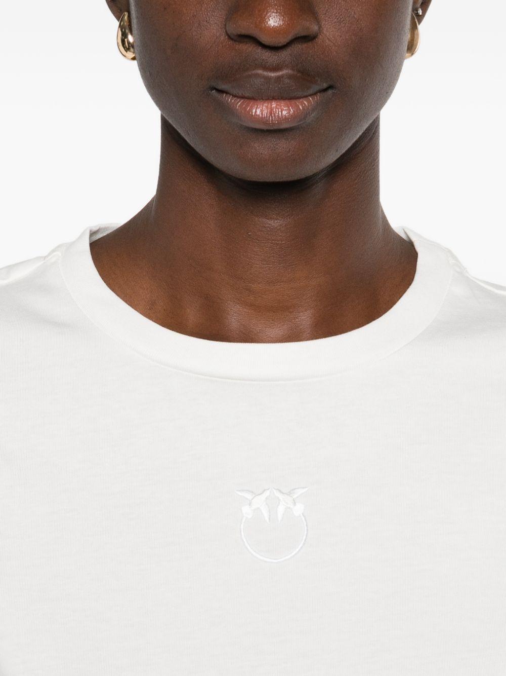 Love Birds Logo T-Shirt 100355 A339Z05 PINKO