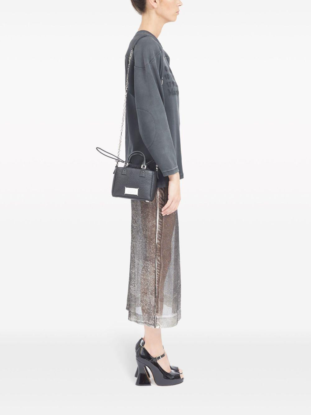5AC Horizontal leather tote bag<BR/><BR/> SB1WG0046 P4348T8013 MAISON MARGIELA
