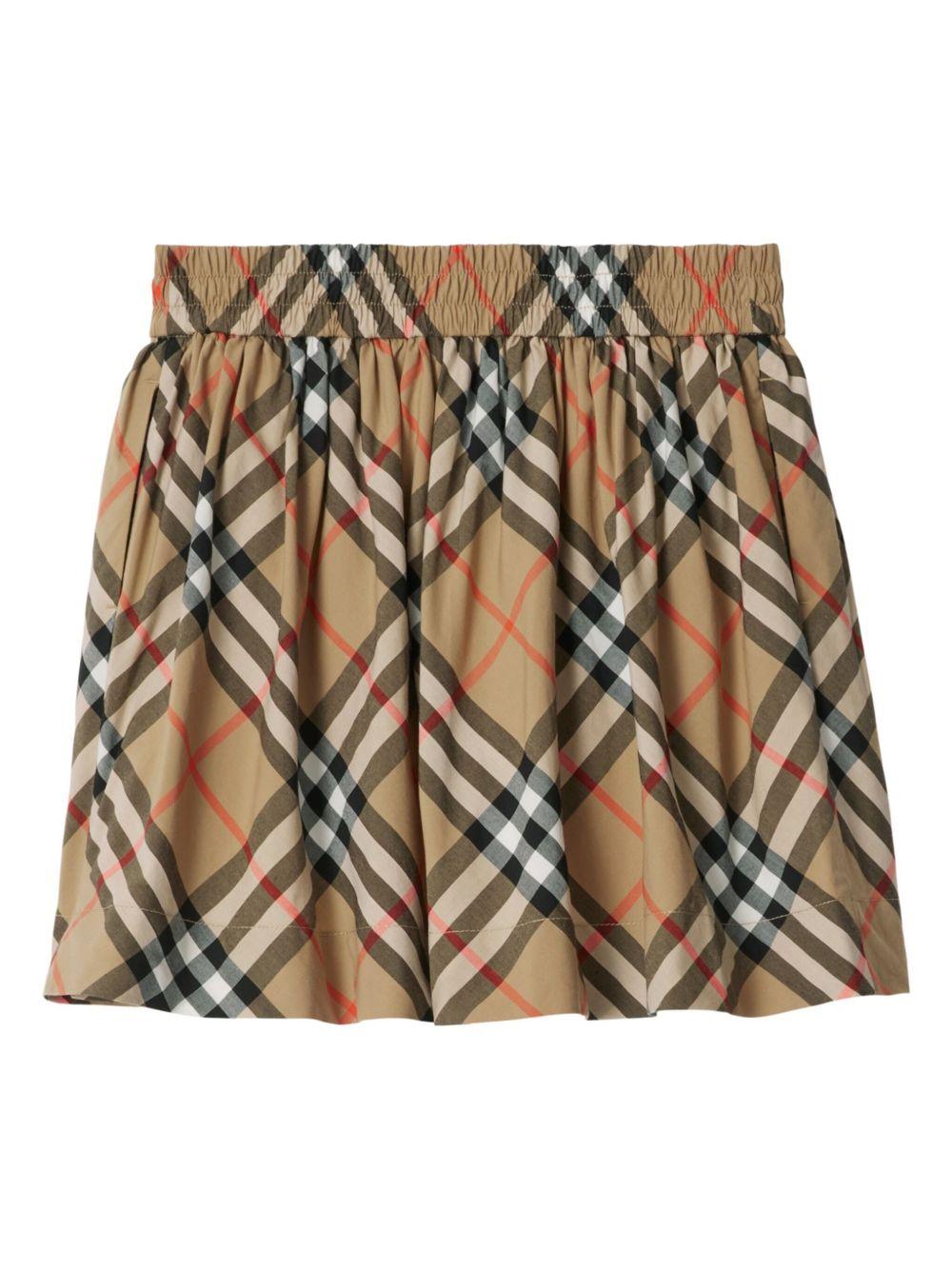 check pattern skirt 8096413 B9368 BURBERRY KIDS