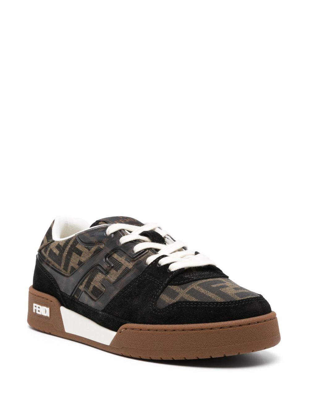 Zucca-monogram panelled sneakers 8E8470 AQ6IF17JT FENDI