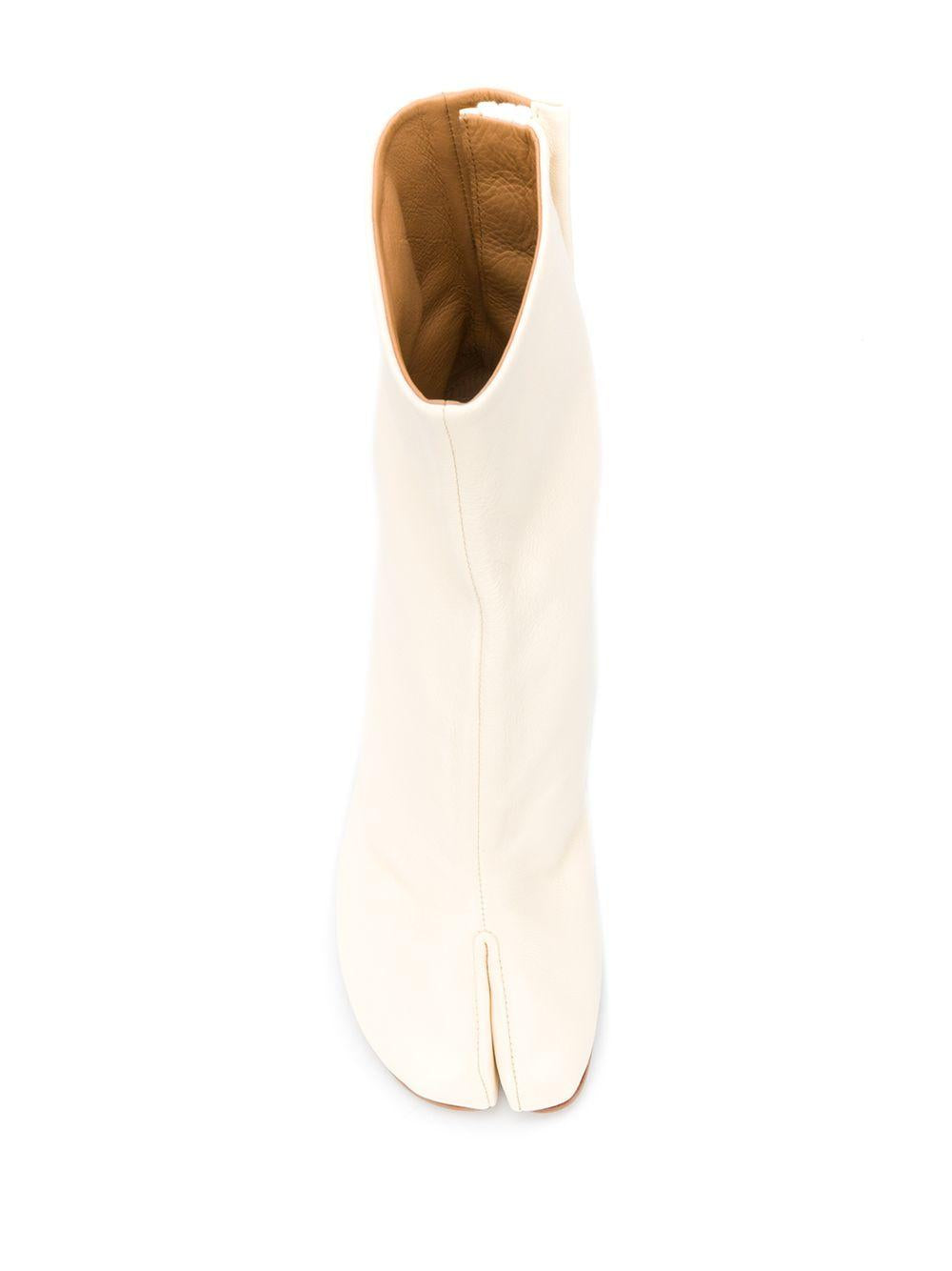 Tabi 80mm leather ankle boots S58WU0260 P3753T8013 MAISON MARGIELA