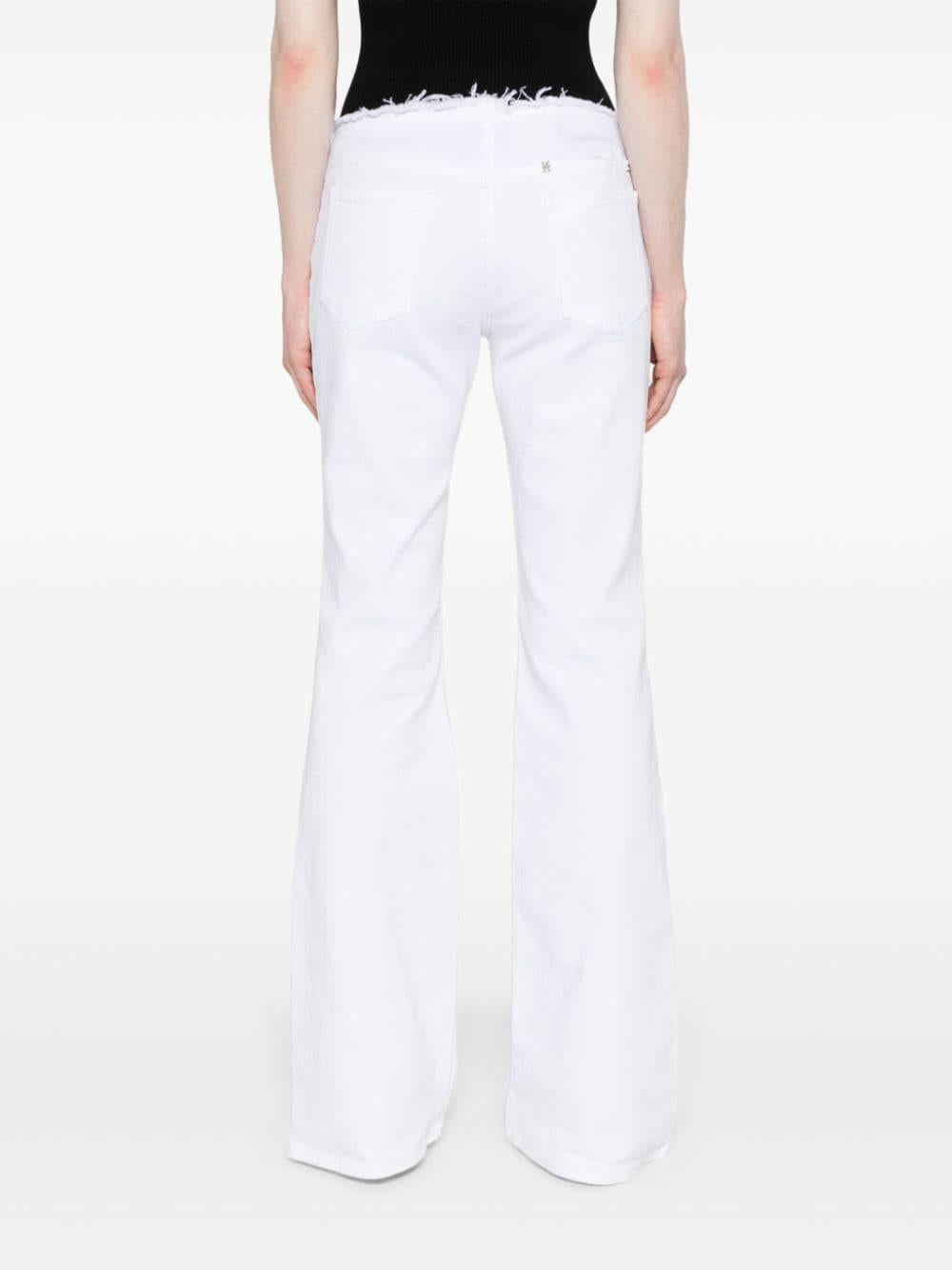 raw-cut detail low-rise flared jeans<BR/><BR/><BR/> BW514L5YB4 100 GIVENCHY