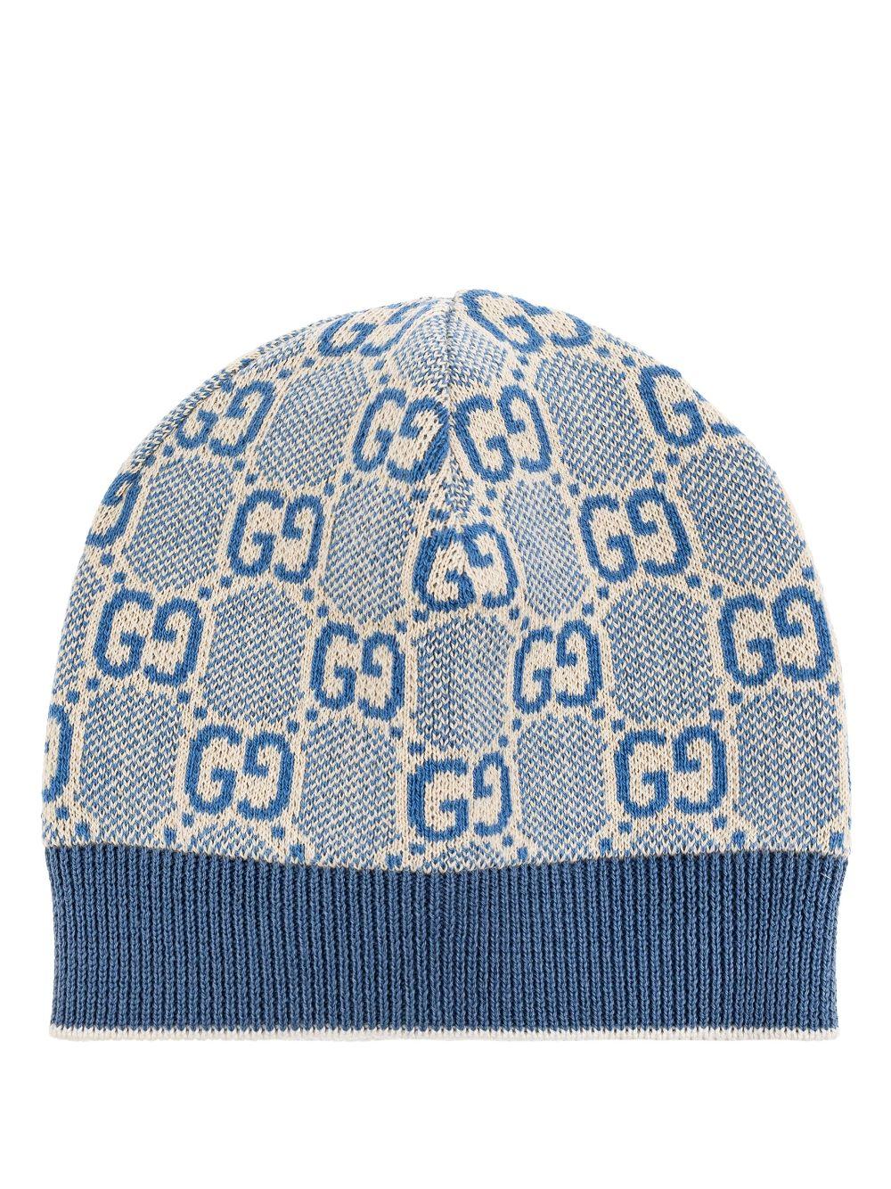 GG cotton beanie<BR/><BR/><BR/> 805839 3K1114878 GUCCI KIDS