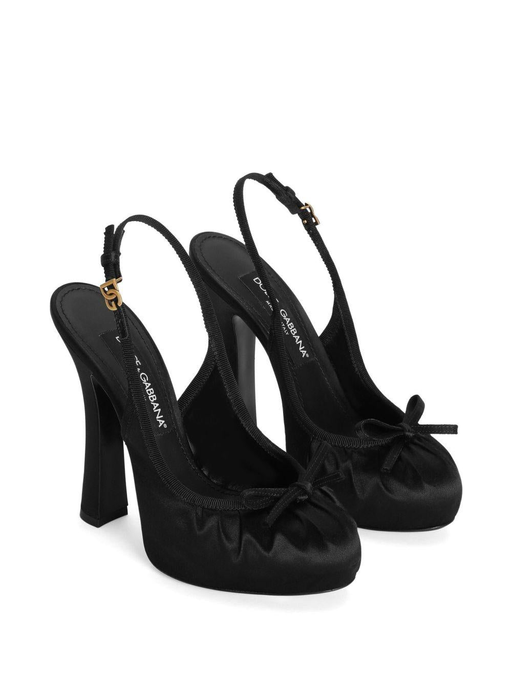 Satin pumps<BR/><BR/><BR/> CG0927 AD1608B956 DOLCE & GABBANA