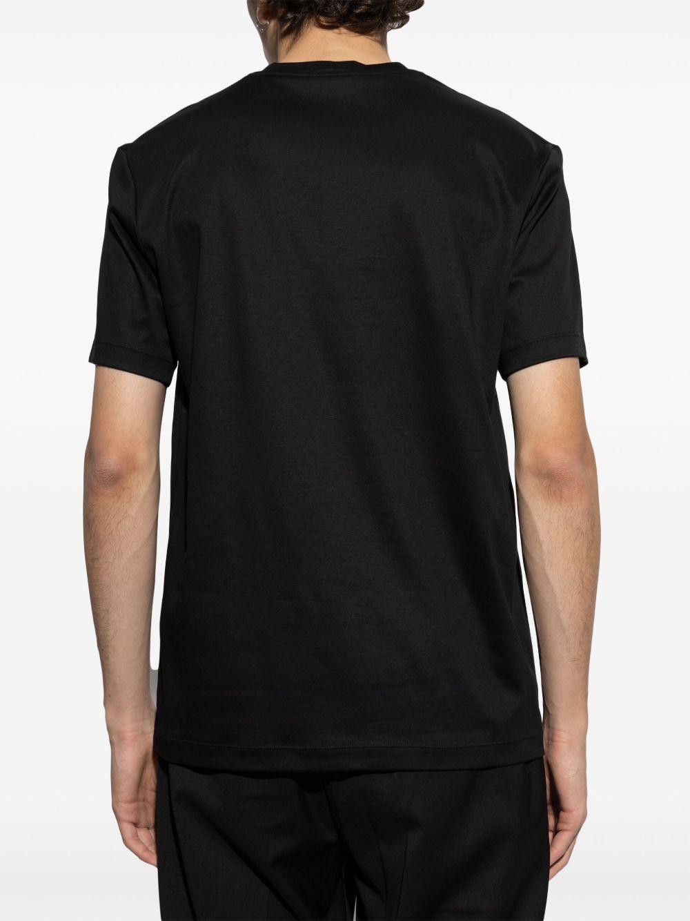 Cotton-interlock T-shirt with embroidered logo 3HSM72 SJTKZUC001 GIORGIO ARMANI