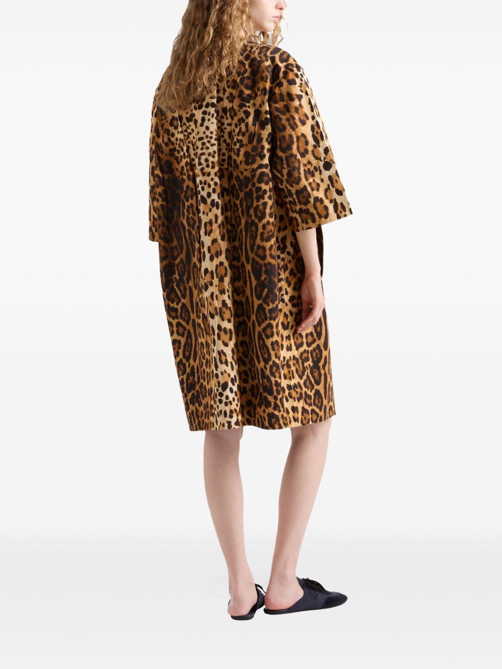 Animal-print coat<BR/><BR/><BR/> P632SG 168HF0324 PRADA
