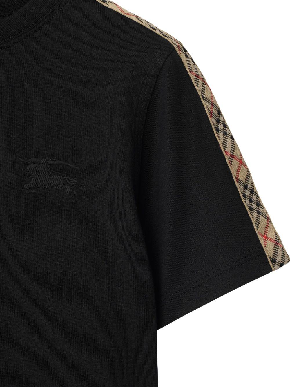 T-shirt with check detail 8108033 A1189 BURBERRY KIDS