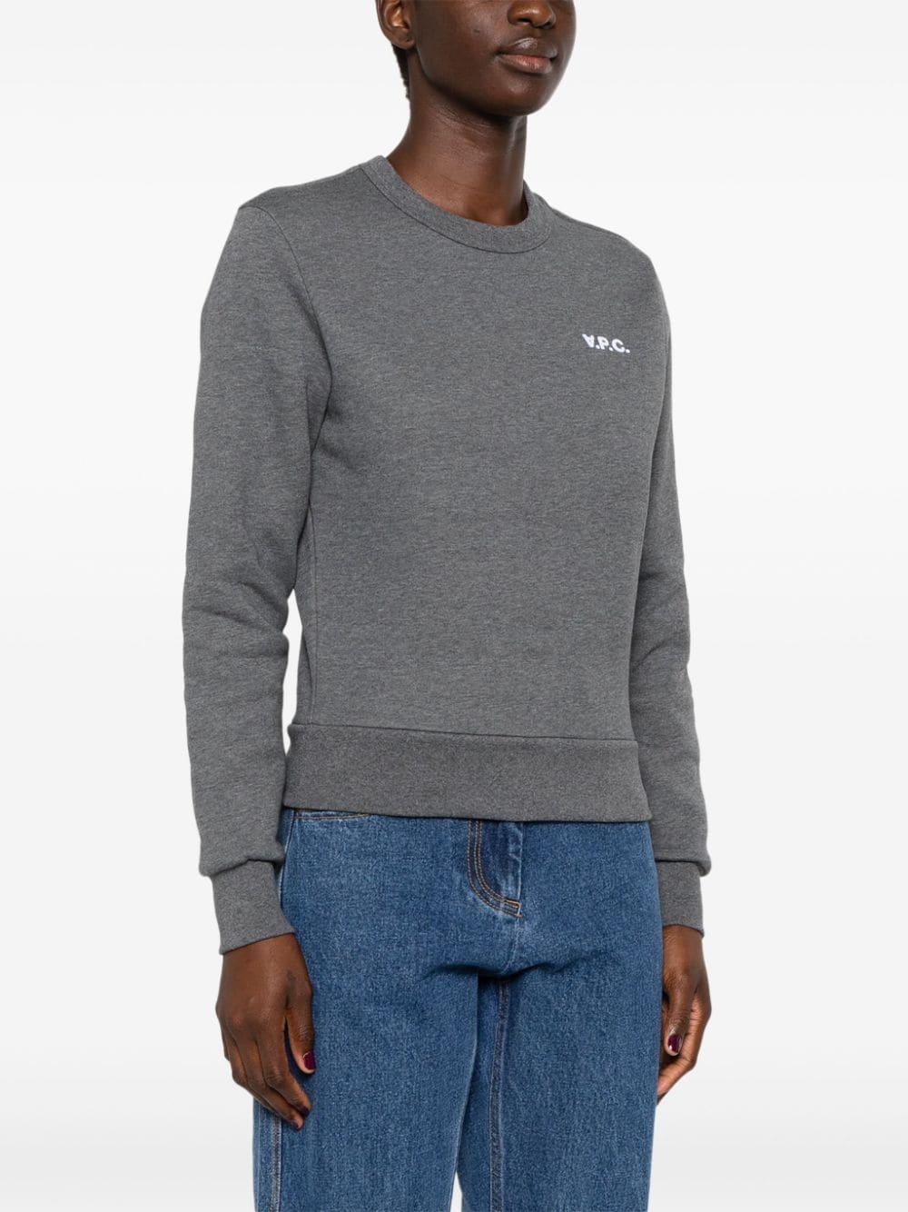 Flocked-logo sweatshirt<BR/><BR/><BR/> COHBR F27918TPR A.P.C.
