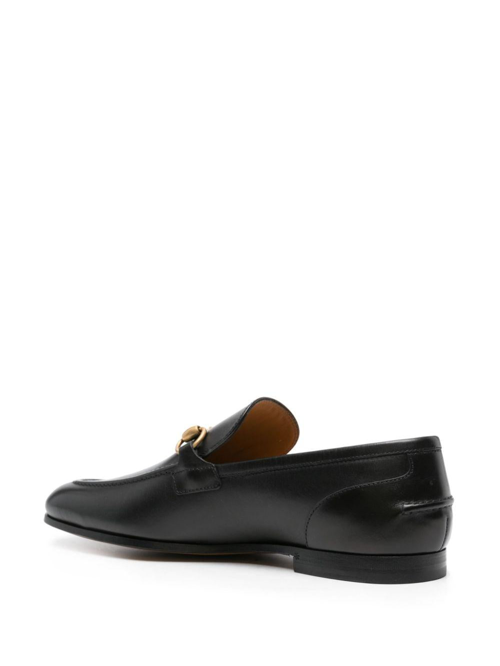 Jordaan leather loafers<BR/><BR/><BR/> 406994 BLM001000 GUCCI