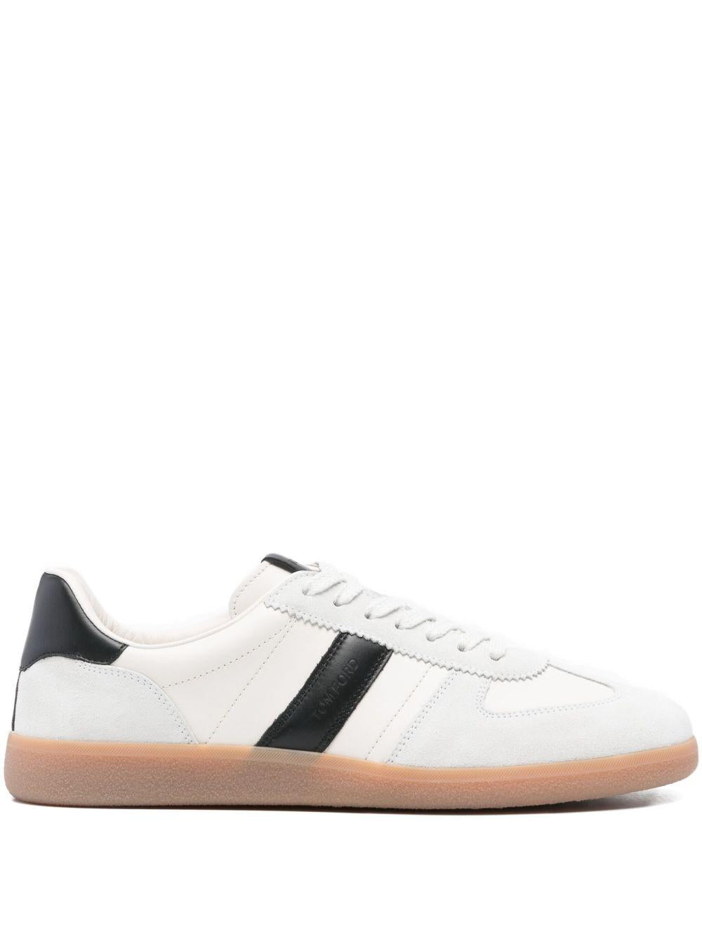 Low-top sneaker with ice-colored suede inserts J1584 LCL457N5W013 TOM FORD