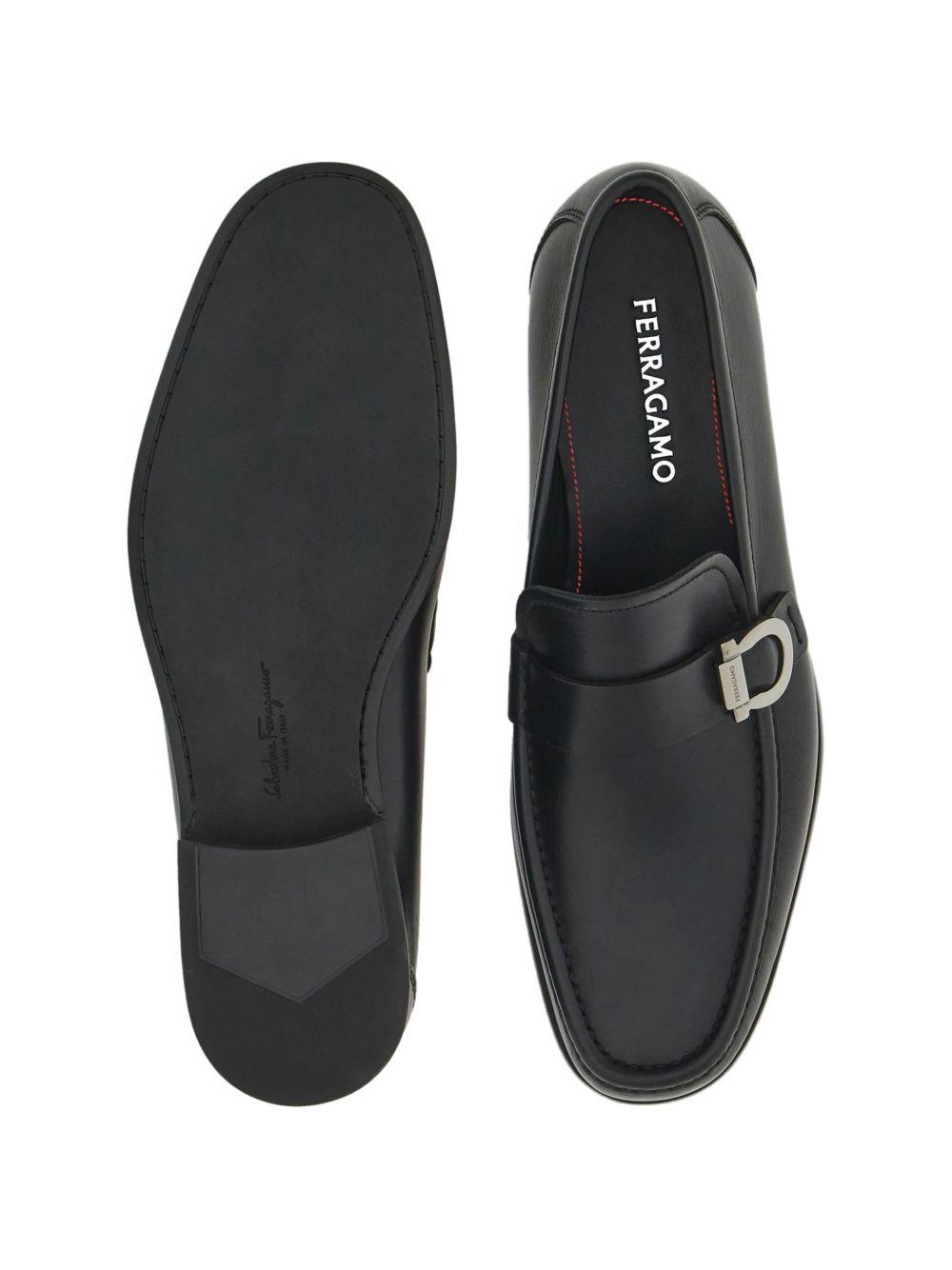 Gancini ornamental loafer 027963CASPIAN 775114NERO FERRAGAMO