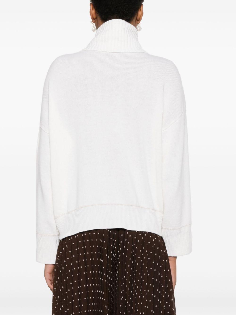 Logo-embroidered sweater<BR/><BR/> 104056 A1A7Z06 PINKO