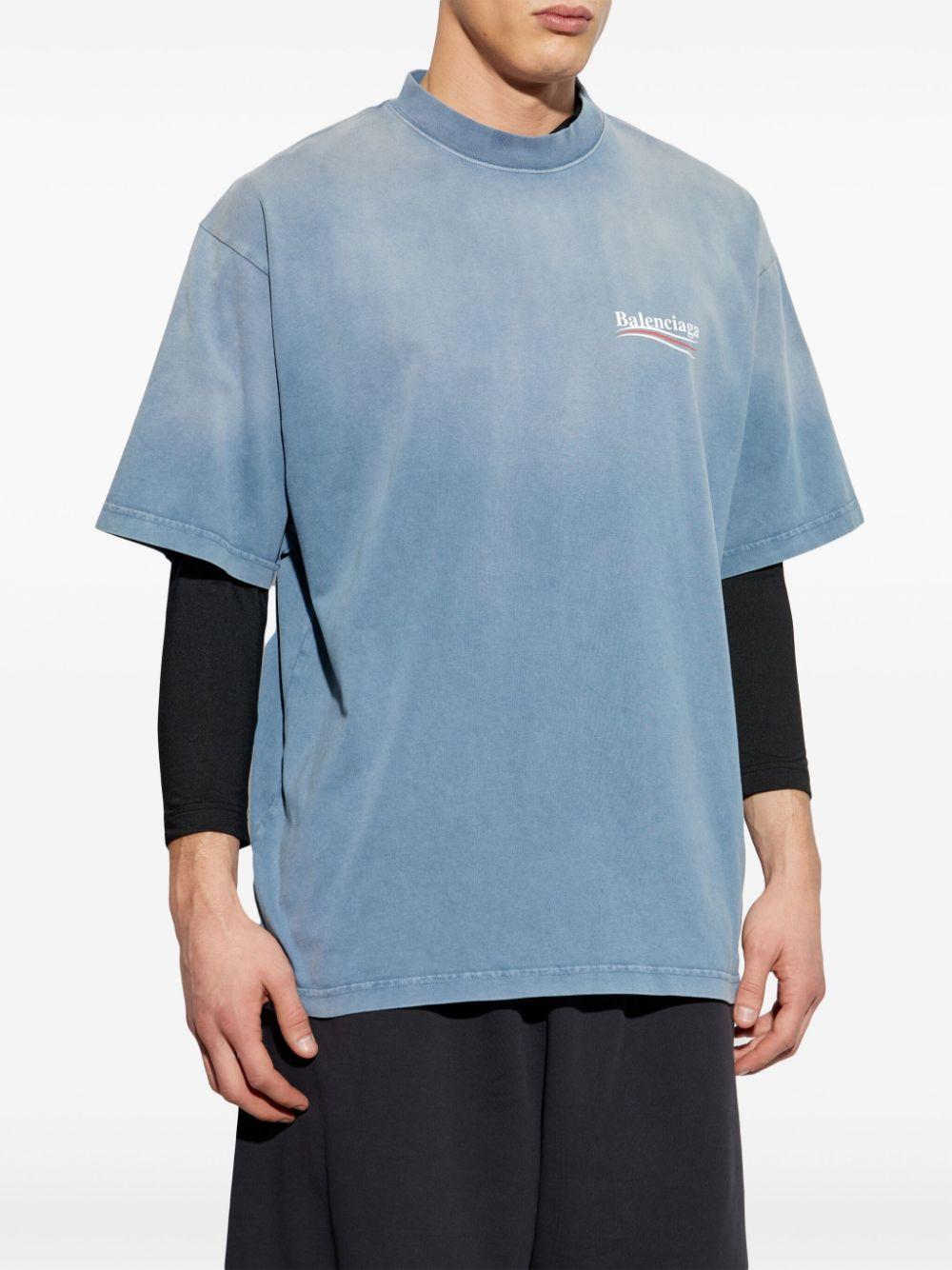 Logo-print T-shirt<BR/><BR/><BR/> 764235 TIV529798 BALENCIAGA