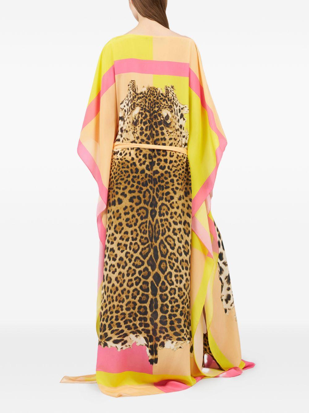 Silk Kaftan with Cavalli Pop Print WQT180 SQR3301000 ROBERTO CAVALLI