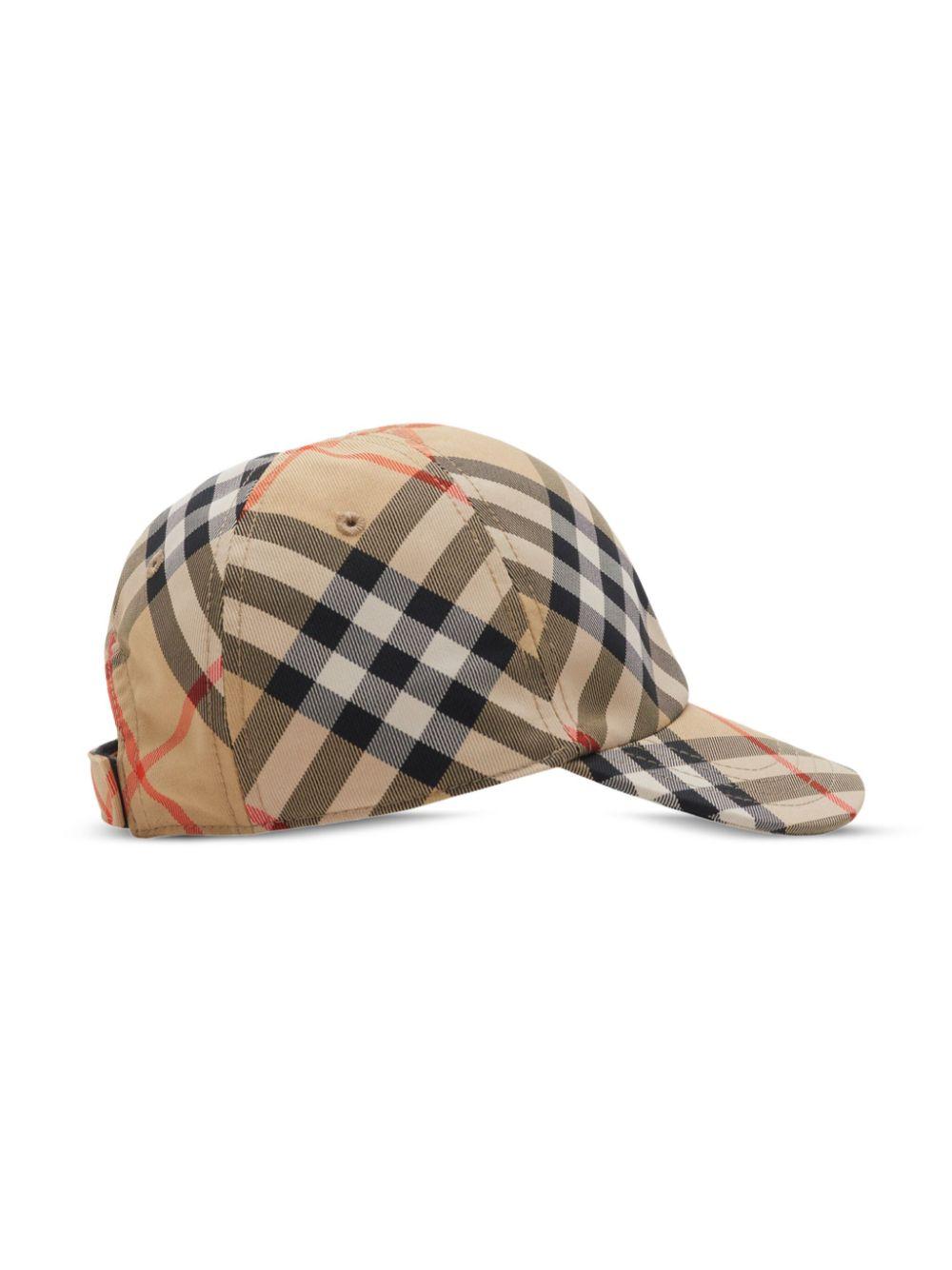 Check baseball cap<BR/><BR/><BR/><BR/> 8101181 B9368 BURBERRY KIDS