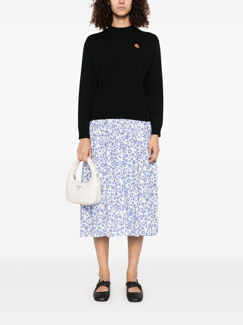 Logo flower sweatshirt FF52PU7123LB 99J KENZO