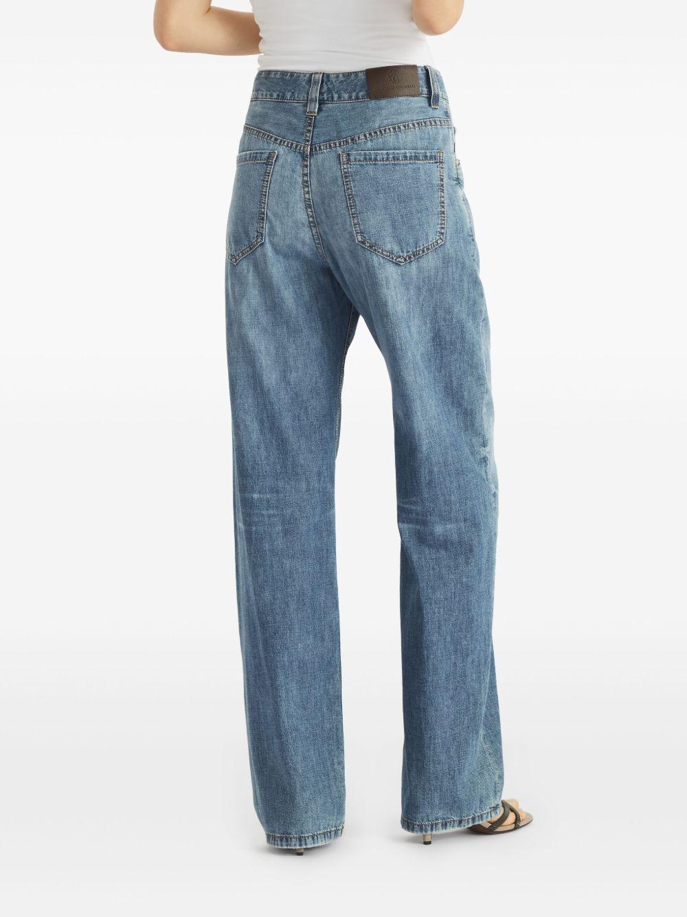 Contemporary Loose Trousers in Lightweight Denim MH192P5565 C8982 BRUNELLO CUCINELLI